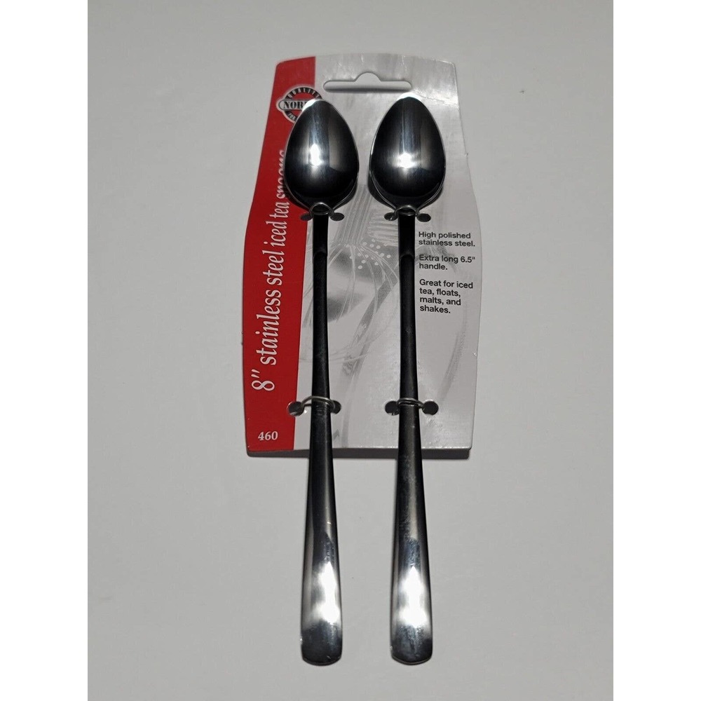 Norpro Iced Tea Spoon / Dessert Spoon Set of 2 Included per pack NEW in pkg